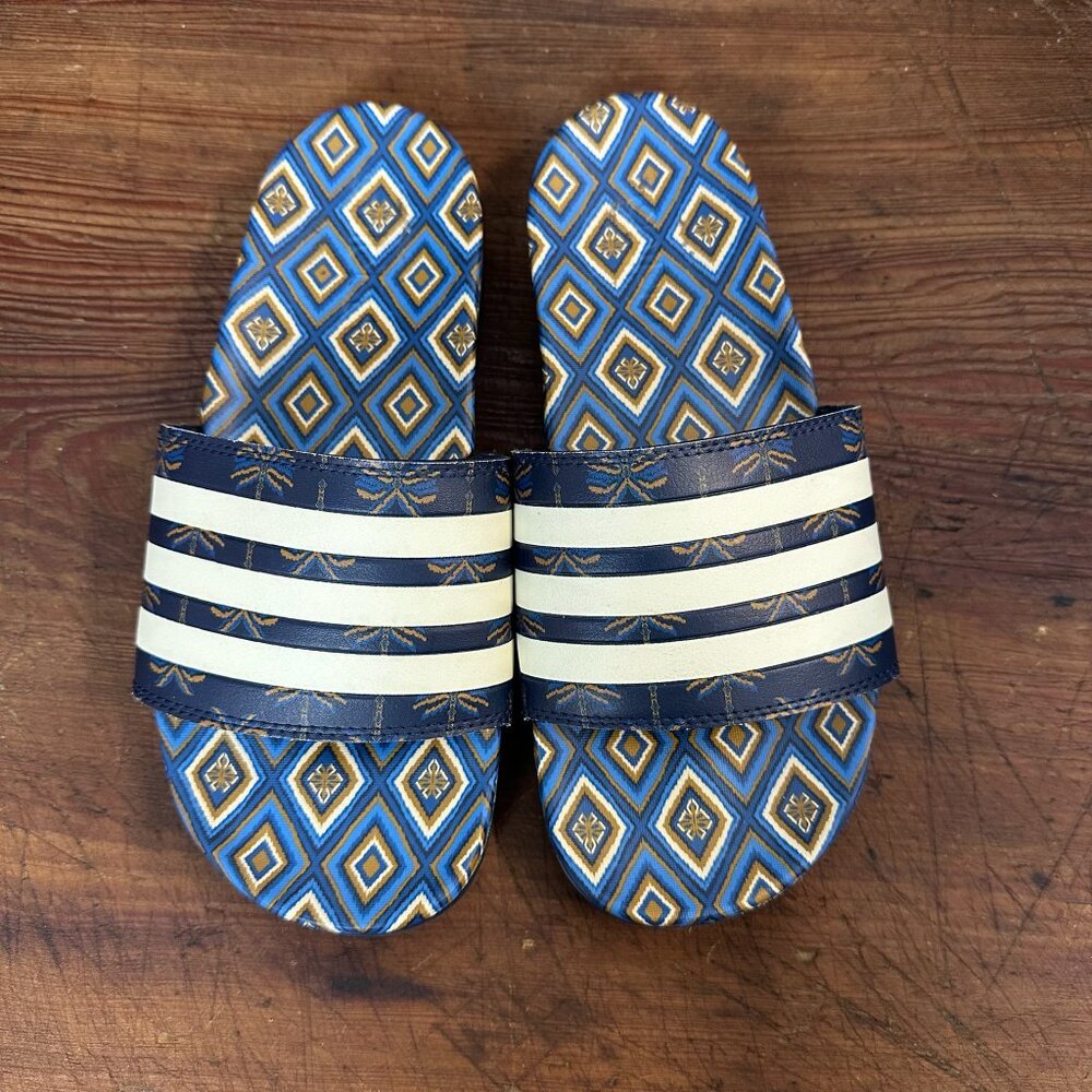 adidas Adilette Comfort Slide Sandal Night Indigo Men's 7/Women's 8 - Picture 6 of 11